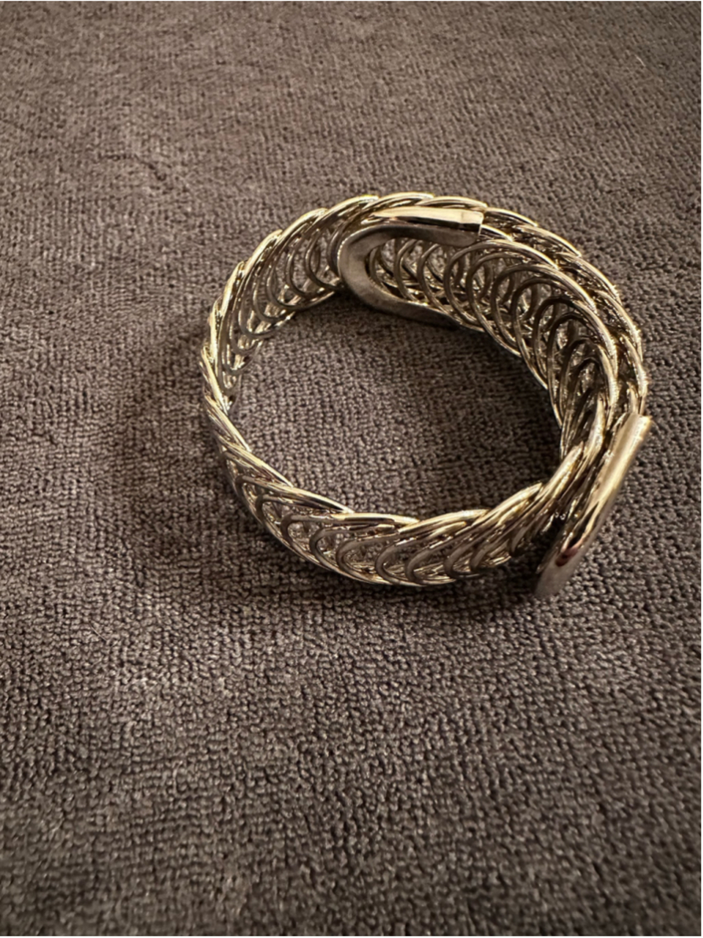 Plunder Hudson Silver Tone Multi-Ring Cuff Bracelet